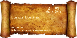 Lungu Dorina névjegykártya